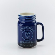 cocooning OSLO MAISON 호르몬 없는 친환경 도자기 캐릭터 머그컵, 블루