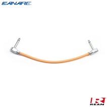 카나레 L-2T2S 커스텀 패치 케이블 / Right Angle, 35cm, 주황색