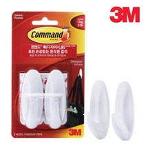 GOMALL▶3M 코맨드 디자이너 훅 중형 17081 후크 옷걸이 생활 벽걸이 소품 고리 수납용품 접착 걸이◀GOMALL, GOMALL▶