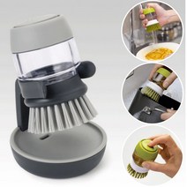 설거지 세제 충전 수세미 액체 세제 펌프 수세미 주방 세척 욕실 청소 솔 2