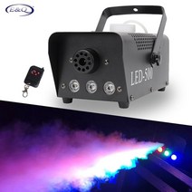 유선 스모그 포그 머신 안개 발생기 LED 클럽 조명 원격 제어 연기 기계 혼합 색상 기계 전문 연기 이젝터 무대 장비, 주도 600w, 우리 플러그