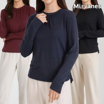 미르바네스 로메릭 라운드주름 울 티셔츠 1+1