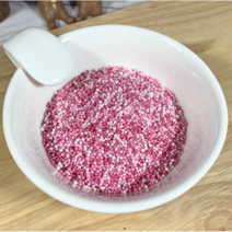 미니구슬핑크 스프링클(500g) / 레인보우 슈가스프링클/대용량따로있어요, 500g, 1개