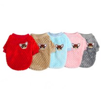 런웨이멍멍 폼폼티셔츠 강아지옷 티셔츠 폼폼디자인 따듯하고 편안한 댕댕이 의류, 회색, XL