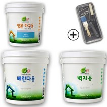 노루페인트 순앤수 수성페인트 방문가구용 벽지용 베란다용 간단세트, 순앤수 벽지용 2L퓨어화이트
