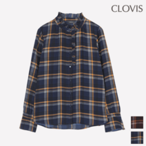 클라비스 클라비스 체크 여성형 블라우스_CVBW94T04M
