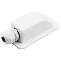 캠핑카 카라반 RV 부품 용품 캠핑카 부품 해양 액세서리 방수 uv 저항 보트 태양 전지 패널 스포일러 단일 구멍 rv 단일 구멍 라운드 접합 상자, 하얀색, 02 WHITE, 02 WHITE