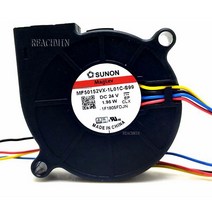 24v 5015 송풍기 팬 3D 프린터 Sunon MF50152VX-1L01C-Q99 24VDC 1.95W PWM 냉각, 한개옵션0