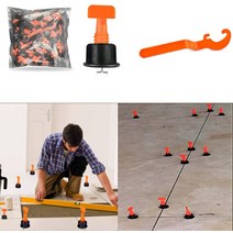 건설 도구 피스 타일 레벨러 조절기 레벨 웨지 스페이서 벽 바닥 레벨링 시스템 클립, Option)150개 Leveler (품번 110