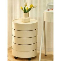 카르텔가구 투명 2단 조립형 모듈 원형 틈새 가구, 오렌지 + 오렌지 커버