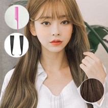J컬 69cm 오픈반가발 리얼하프피스(제디원사) u자형가발+부분2피스+꼬리빗 1개, 초코브라운