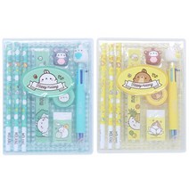 몰랑 케이스 문구 세트 몰랑이 연필 학용품 피규어 캐릭터 필통 펜슬 펜 케이스 파우치 필기구 입학 개학 초등 여아 여자 선물 학교 학생 추천, 단품, 단품