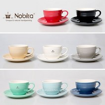 노빌타 라인 커피잔 260ml 8color 파스텔컬러, 상세설명 참조, 클래식블루