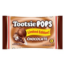 Tootsie Pops 투시팝 리미티드 에디션 초콜릿 막대 사탕 374g 투시롤 캔디 Chocolate, 1개
