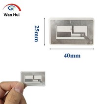 공기관 보안 보호 부품 NFC 스티커 S50 1K M1 칩 IC 카드 RFID 태그 100 MHz 범용 레이블 습식 인레이 재기록 가능 교체 5013.56 Pcs, [02] 100Pcs   40x25mm