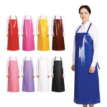 단면코팅 방수 앞치마(7부) 90x100cm 업소 주방 식당, H형, 네이비