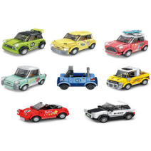 어린이 블록 페이머스카 블럭 8종 시리즈 1종랜덤 세계유명 자동차 선물 답례품 판촉 교재, 랜덤낱개