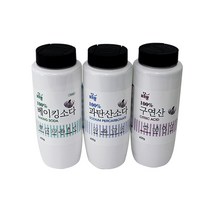 포프랑 다목적 세정제 3종 베이킹소다 1개+과탄산소다 1개+구연산 1개 총3개, 1세트