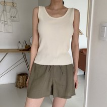 겟잇미 루크 스트랩 뒷면 엑스자 골지 나시