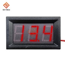 0.56 inch mini 디지털 전압계 전류계 dc 100v 10a volt ampere meter 전류계 전압 테스터 led 디스플레이 케이블 커넥터, dc4.5v-30v 레드