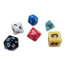 지니어스교구 다면체주사위 6종 5세트 주사위놀이