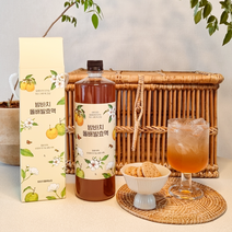 밤바치 돌배 발효액 1L 돌배효소 액기스 돌배청 돌배즙, 무라벨 2병