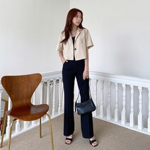 (국내배송) 라이온 포켓 크롭 반팔자켓