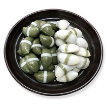 국산 햅쌀 팥앙금 바람떡 300g (백미 쑥), 쑥+흰 바람떡 2펙 (-2,000원 할인)