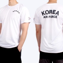 쿨링 공군 ROKAF 로카 반팔티 흰색