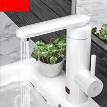스테인리스 스틸 전기 온수기 온도 디스플레이 주방 탱크리스 인스턴트 수도꼭지 3000W, [01] WHITE, [02] Eu 플매트 카펫 러그, 01 WHITE_02 Eu 플매트 카펫 러그