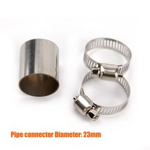 60cm 100cm 에어 디젤 주차 히터 스테인레스 스틸 배기 파이프 튜브 가스 벤트 호스 자동차 트럭 밴, 09 connector