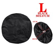 타이어보관유니버설 타이어 커버 자동차 케이스 스페어 휠 가방 65x37cm & 80x47cm 보관 토트 폴리에, [02] 다크 그레이, 02 다크 그레이