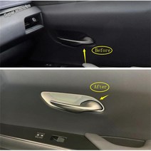 내부 도어 당겨 핸들 그릇 프레임 커버 몰딩 4 개 ABS 맞 렉서스 UX 200 250H - 2021, 모델 A