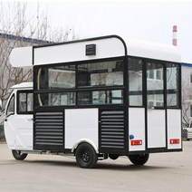 스낵카 전동 삼륜차 노점 대형 식당 야시장 휠, 기본, T01-화이트블랙 잔금