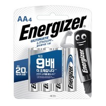 [에너자이저] 얼티메이트 리튬 건전지 AA 4입, 상세 설명 참조, 1개