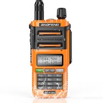 워키토키 무전기 Baofeng UV-9R 플러스 ip68 방수 워키 토키 양방향 라디오 듀얼 밴드 핸드 헬드 장거리 CB, 11 orange