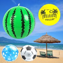 수박 비치볼 수박공 수박탱탱볼 물놀이비치볼 유아 물놀이공 수박볼 활동교구 [엘리빅마켓], 5.비치볼4종세트