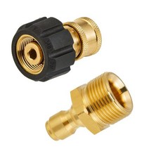 GTBL 고압 와셔 어댑터 빠른 연결 키트 스노우 폼 랜스 M22 1/4 인치 5000 PSI, 01 BlackGold