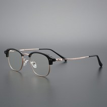 비즈니스 하금테 눈썹 안경테 그린 남자 대두 얼굴큰사람 안경 안경태