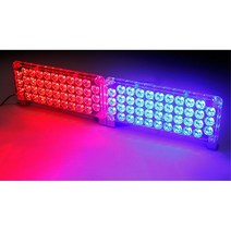 차량용 LED 84발 경광등 12V 렉카 건설현장 비상 추레라 대형차 덤프화물 2.5톤 트렉터 라이트 불도저 야간공사 트럭 싸이키 트레일러 캠핑카 용달, 1 적 청
