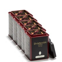 DAMMANN 7 PARFUMS BOX 다만프레르 레몬 에센셜 오일 베르가못 무화과 연꽃 과일 풍미의 홍차 3 52oz 100g 1팩, 5팩