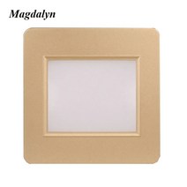 세라믹사이딩 메탈사이딩 Magdalyn모던 실내 레이더 모션 센서 계단 조명 벽 램프 야간 코너 패널 집 장식, 5.Gold - 3000K - Switch Contro