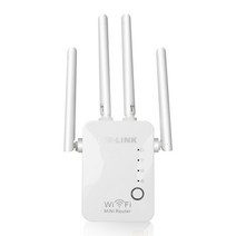 무선통신 유선공유기 휴대용공유기 인터넷증폭기 VPN라우터 WIFI6공유기 와이파이중계기 장거리 익스텐더 무선 리피터 부스터 증폭기 라우터 액세스 포인트, 우리 플러그, 4pcs 안테나 흰색