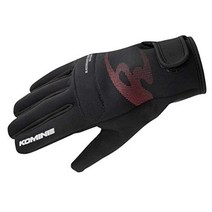 Komine 코미네(KOMINE) 오토바이용 프로텍트 세미레인 컨덕티브 글로브 블랙 L GK-241 12975 가을 겨울 봄용 방풍, 상품명참조