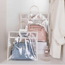 명품 실용적인 가방 모자 명품백 보호 보관 투명 걸이식 케이스, 화이트, 쿠팡 화이트