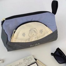 레트로 펑키스타일 필통 펜파우치 다용도 미니소품 파우치 직장인필통 필통, 03