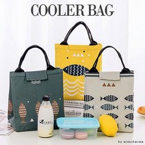 비니램프 보냉백 가심비탑 피크닉 물고기 보냉가방 보온가방 여우창고 보온보냉백 보온보냉가방, 2 노랑, 이미지참조