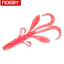 NOEBY Soft Fishing Lure 95mm 5g 6pieces Silicon Rubber Worm Lifelike Lizard Bait S3122, 208