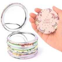 양면 손거울 확대 거울 미니 손거울 확대경 거울, 기본