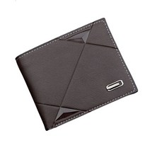 남성용 스마트 슬림 가죽 3단 반지갑